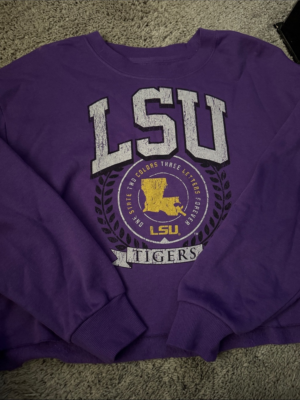 Tigers Purple Crewneck Sweatshirt - Collegiate women’s Sweater